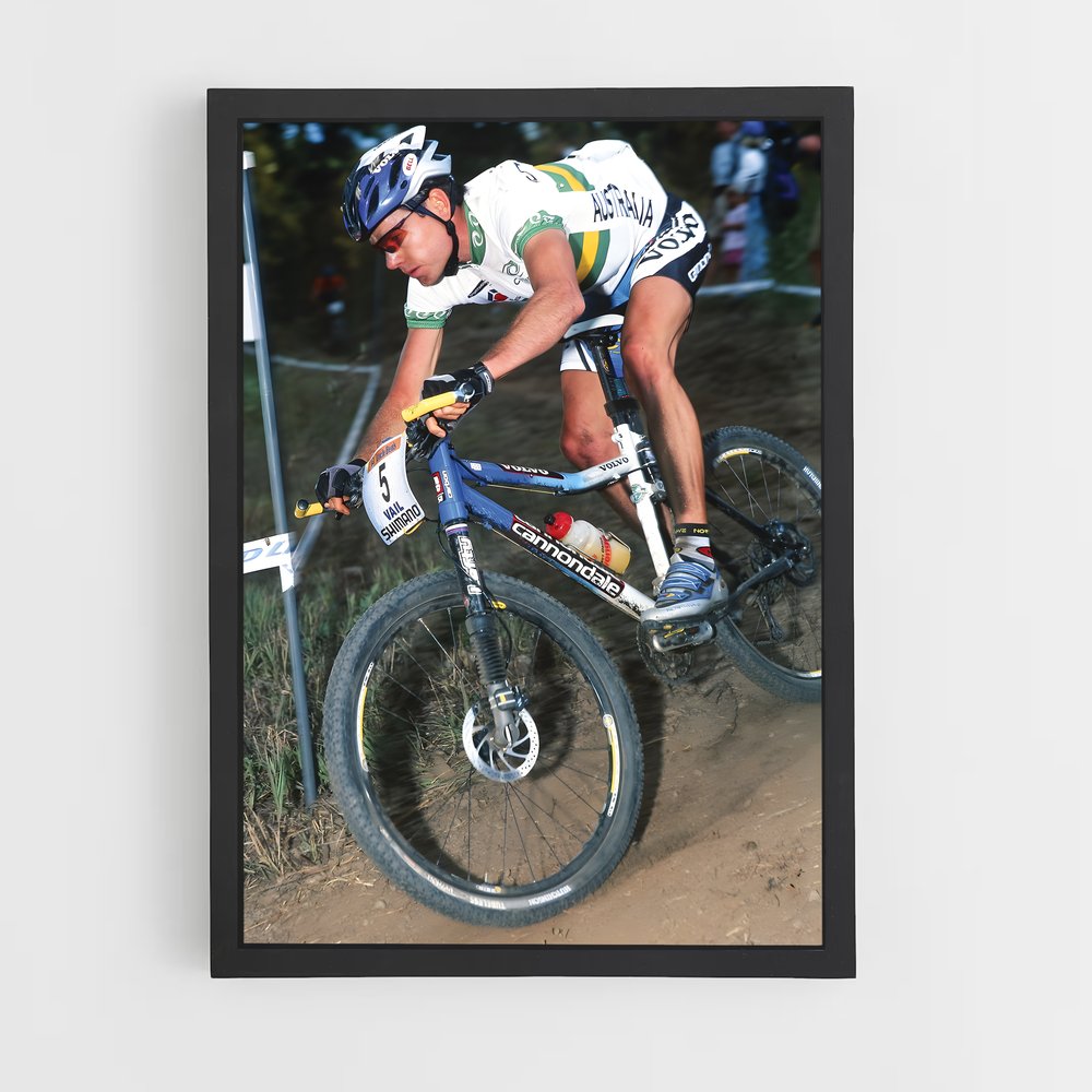 Poster Sur les Traces d'Evans – affiche Cyclisme (vue 2)